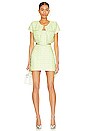 view 5 of 4 FALDA AVIGNON in Lime Green Tweed