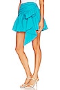view 3 of 5 Myers Mini Skirt in Turquoise Blue