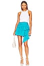 view 5 of 5 Myers Mini Skirt in Turquoise Blue