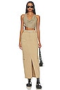 view 4 of 4 Remy Maxi Skirt in Taupe Neutral