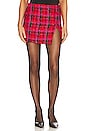 view 1 of 5 x Rachel Madix Mini Skirt in Black & Red