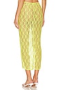 view 3 of 4 Lia Sheer Skirt in Bright Yellow