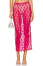 Lia Sheer Skirt in Hot Pink