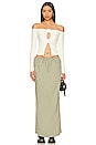 view 4 of 4 Marni Maxi Skirt in Sage Green