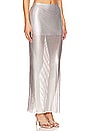 view 2 of 6 Sascha Maxi Skirt in Silver