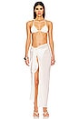 view 4 of 4 Ari Sarong Maxi Skirt in White