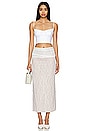 view 4 of 4 Jocelyn Maxi Skirt in White Lace