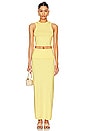 view 4 of 4 Lumielle Maxi Skirt in Baby Yellow