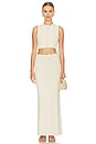 view 4 of 5 Agnese Maxi Skirt in Cream