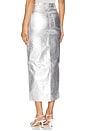 view 3 of 4 Naomi Maxi Skirt in Silver