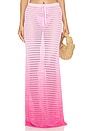 view 1 of 4 Viank Mesh Maxi Skirt in Pink Ombre