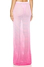 view 3 of 4 Viank Mesh Maxi Skirt in Pink Ombre