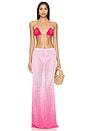 view 4 of 4 Viank Mesh Maxi Skirt in Pink Ombre