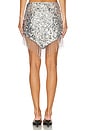 view 4 of 6 Riley Embellished Fringe Mini Skirt in Disco Silver