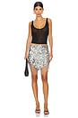 view 5 of 6 Riley Embellished Fringe Mini Skirt in Disco Silver