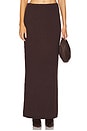 Agnese Maxi Skirt in Brown