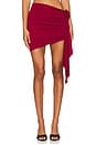 x Maggie MacDonald Cordelia Mini Skirt in Oxblood