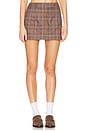 view 1 of 6 LEAH MINI スカート in Brown Plaid Multi