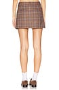 view 4 of 6 Leah Mini Skirt in Brown Plaid Multi