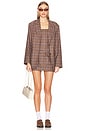 view 5 of 6 JUPE LEAH MINI in Brown Plaid Multi