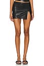 view 1 of 6 Ana Faux Leather Mini Skirt in Black