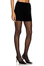 view 2 of 6 x Emma Rose Morgan Velvet Mini Skirt in Black