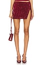 Selma Mini Skirt in Oxblood