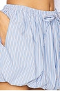 view 6 of 6 Ayla Mini Skirt in Blue Stripe