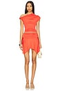 view 5 of 6 Rowan Mini Skirt in Watermelon