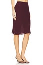 view 2 of 6 Mischa Midi Skirt in Wine Red