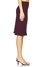 view 3 of 6 Mischa Midi Skirt in Wine Red