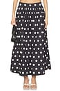 view 1 of 6 Deven Midi Skirt in Black Polka Dot