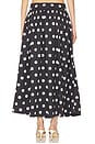 view 4 of 6 Deven Midi Skirt in Black Polka Dot