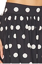 view 6 of 6 Deven Midi Skirt in Black Polka Dot