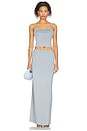 view 5 of 6 Carla Maxi Skirt in Ice Blue