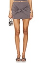 view 1 of 6 Leah Mini Skirt in Slate Grey