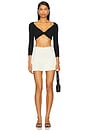 view 5 of 6 Zyla Mini Skirt in Ivory