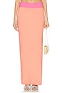 view 1 of 6 Tulip Maxi Skirt in Coral & Pink