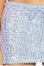 view 6 of 6 Erin Sequin Mini Skirt in Light Blue Sequin