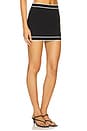 view 2 of 6 Azariah Mini Skirt in Black & White