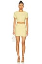 view 5 of 6 Reid Mini Skirt in Light Yellow