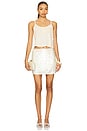 view 5 of 6 Delphine Mini Skirt in White Shell