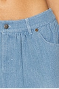 view 6 of 6 Charlette Mini Skort in Light Indigo