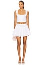 view 5 of 6 Idun Drop Waist Mini Skirt in White