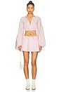 view 5 of 6 Renae Mini Skirt in French Pink