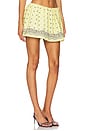 view 2 of 6 Amelia Mini Skirt in Butter Yellow