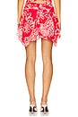 view 4 of 6 Mayci Mini Skirt in Flame Red