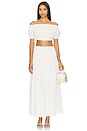 view 5 of 6 Alessia Maxi Skirt in White