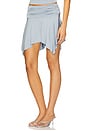 view 3 of 6 Rowan Mini Skirt in Dusty Blue