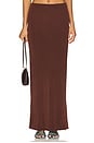 view 1 of 6 Elsy Maxi Skirt in Dark Brown